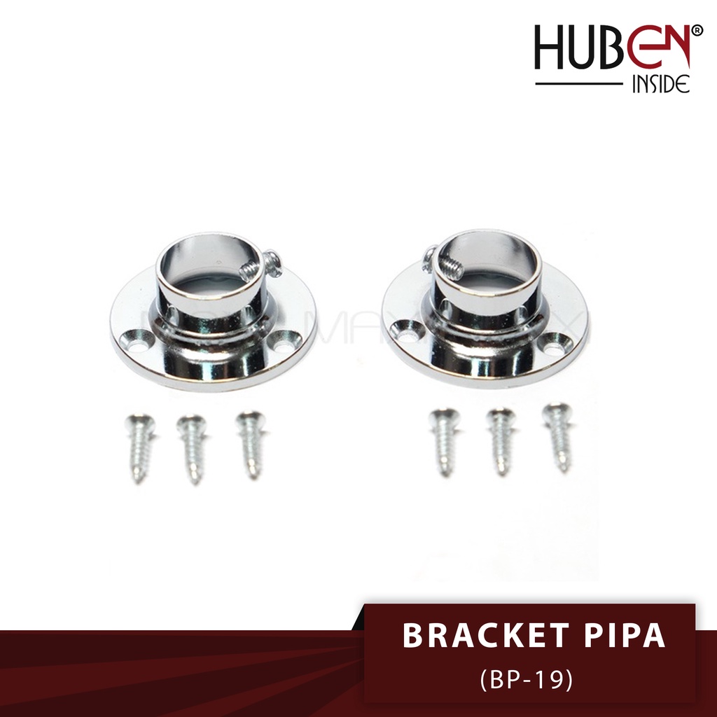 BRACKET PIPA / TUTUP PIPA GANTUNGAN BAJU / BRACKET PIPA BP19 HUBEN