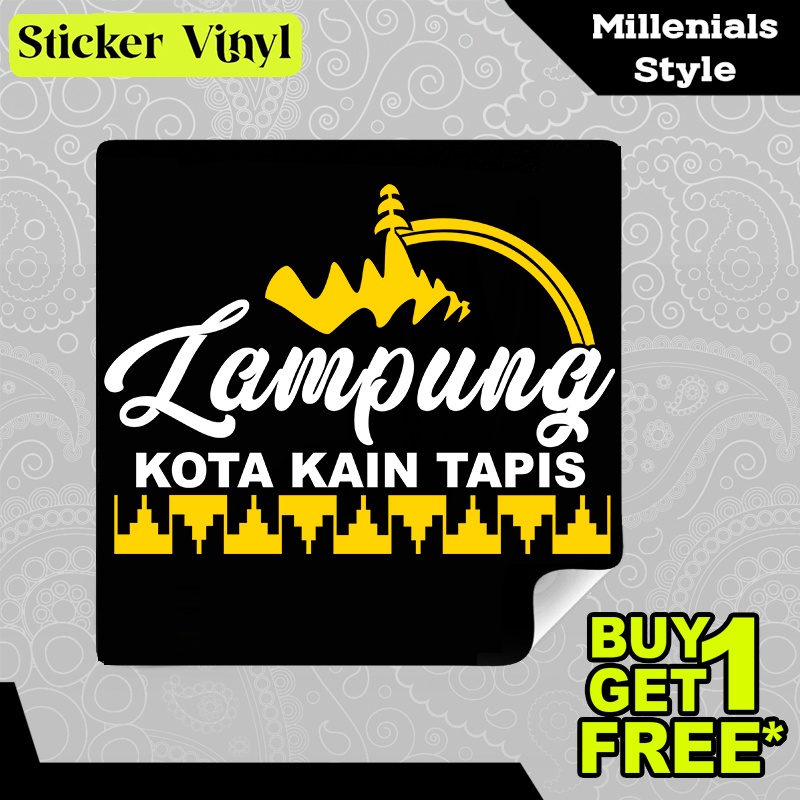 

Stiker Sticker Lampung Kota Kain Tapis Kota Keren Pulau Sumatera dengan Ragam Budaya Nusantara Indonesia Aesthetic Bahan Vinyl Satuan Anti Air