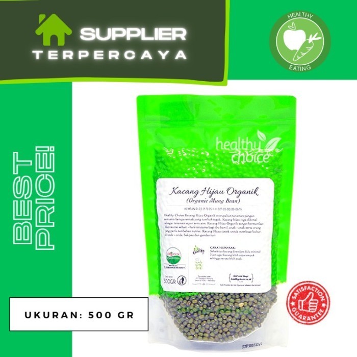 

Healthy Choice Kacang Hijau Organik 500 gr| ASI Booster / MPASI