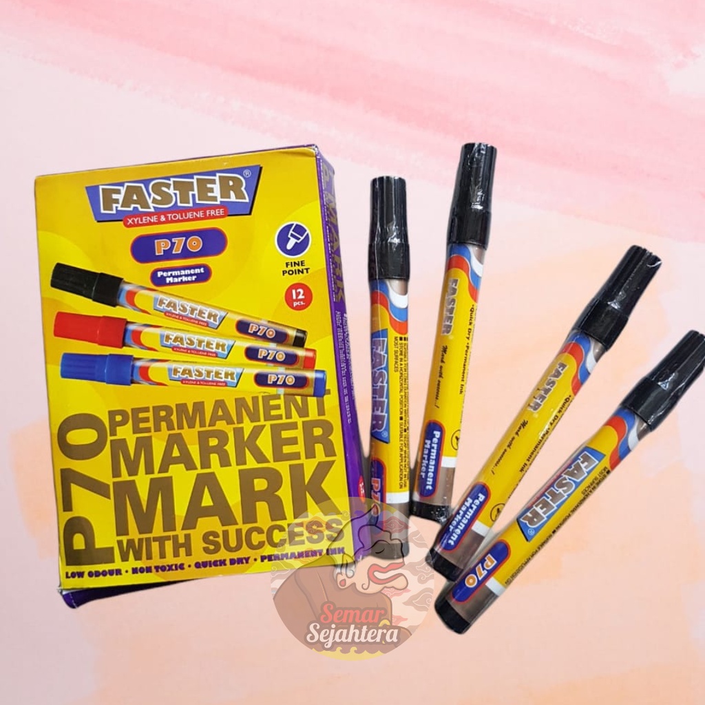 

[PCS] SPIDOL FASTER PERMANENT / PERMANENT MARKER FASTER P-70 HITAM*