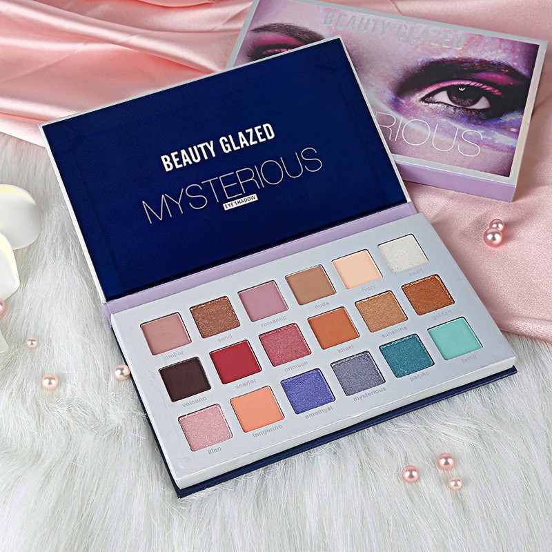 Beauty Glazed MYSTERIOUS Eyeshadow Palette Beauty Glazed Eyeshadow Matte Eyeshadow Glitter Pallete