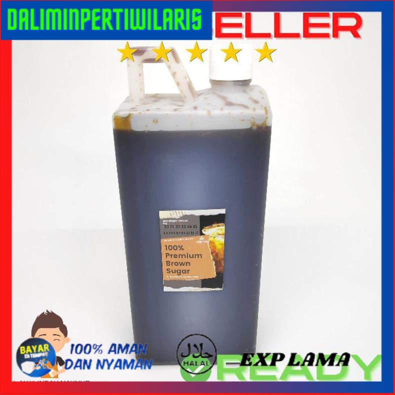 

BISA COD 100% Premium Organic Brown Sugar | Gula Aren | Gula Merah Cair 1 Liter SPECIAL [Kode 1|Kode