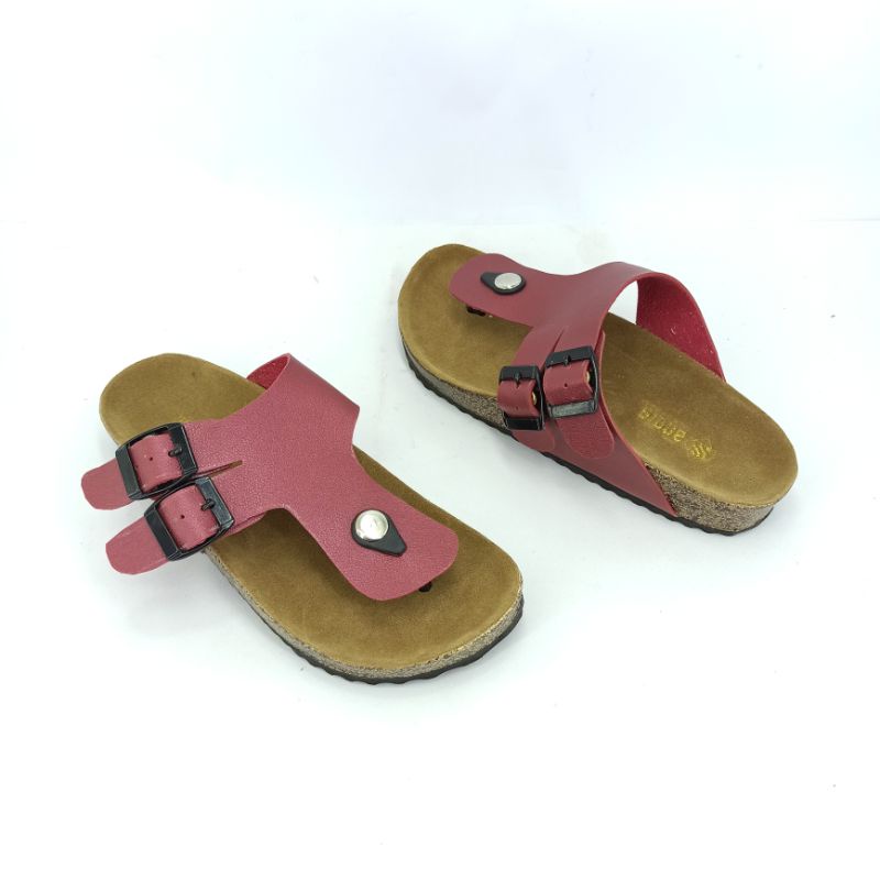 Sandal Wanita Casual Sendal Jepit Birken Motif Gesper Andis AF17