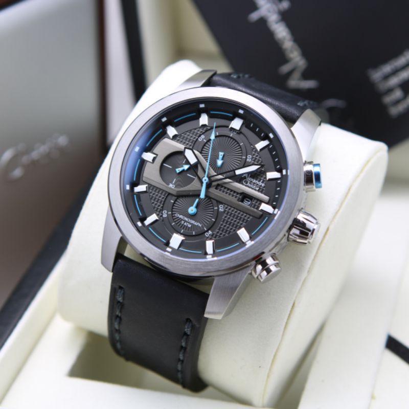 ALEXANDRE CHRISTIE AC 6562 BLACK SILVER AC6562 PRIA ORIGINAL