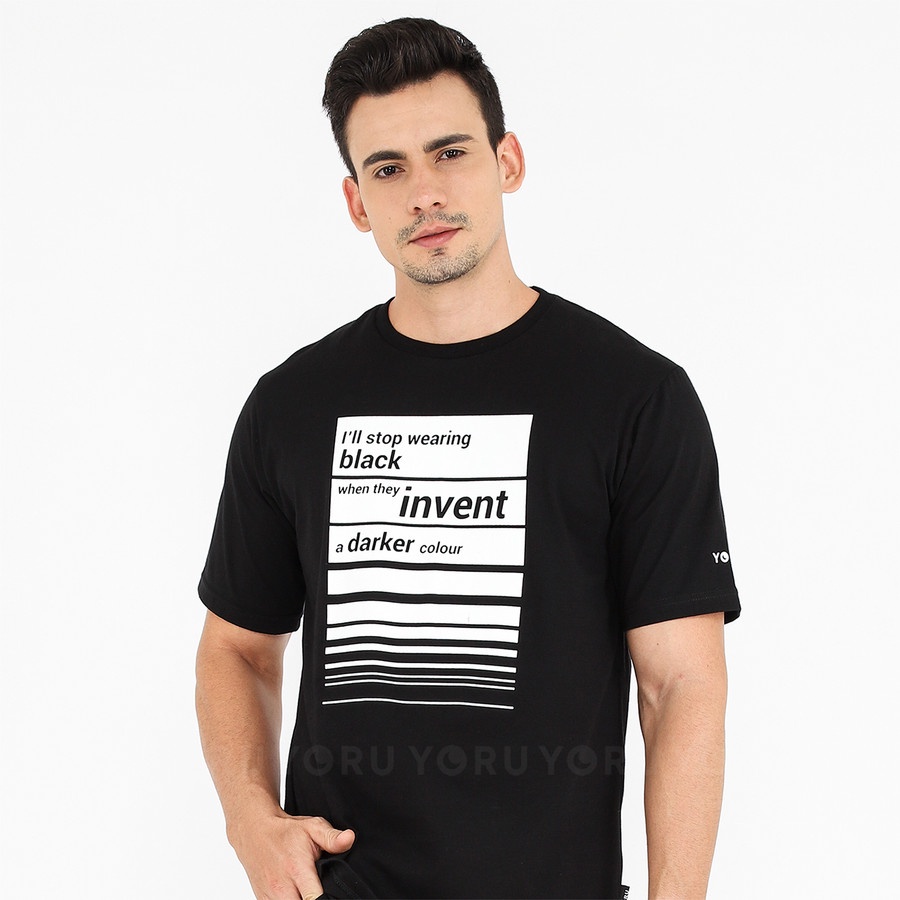 Yoru Yami - Kaos Graphic Lengan Pendek Hitam by Yoru
