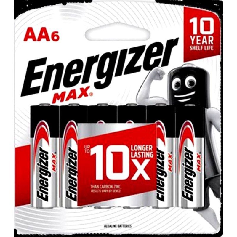 Batterai Energizer Max AA Bp6