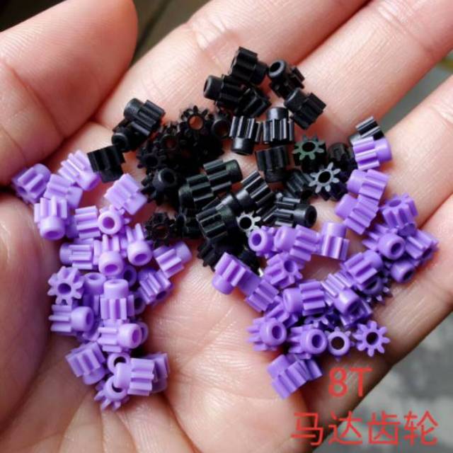 GIR PINION 8 HITAM  UNGU /50PCS