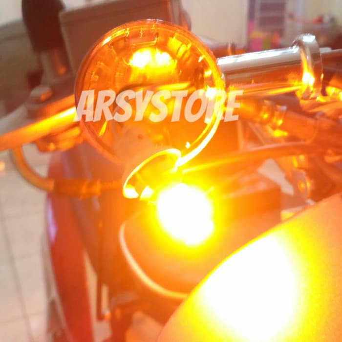 Lampu Led T10 Emperor 2835 Kuning Amber Sein Senja Speedo Motor Mobil
