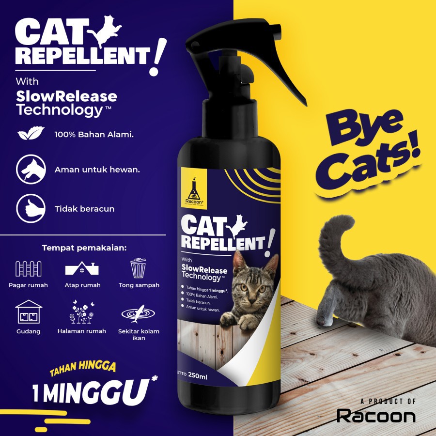 CAIRAN PENGUSIR KUCING TIDAK BERACUN BAHAN ALAMI CAT REPELLENT SPRAY 250ml