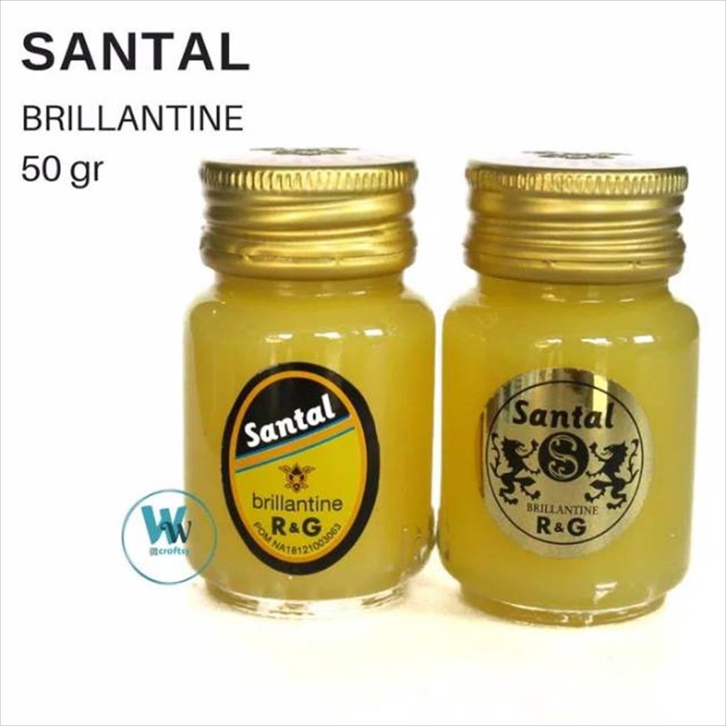 ❤artemis.shop❤ SANTAL Brillantine Pomade rambut / minyak rambut klasik 50gr