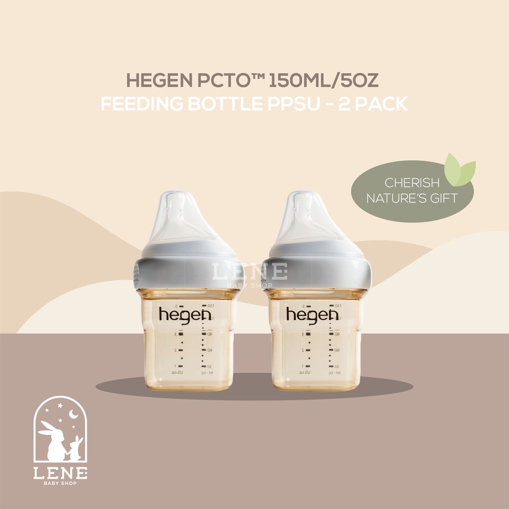 Hegen Feeding Bottle PPSU 150 ml / Botol Susu - 2 pack