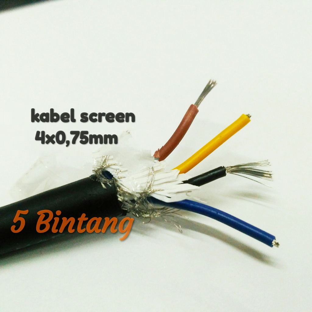 kabel screen data 4 x 0,75mm meteran