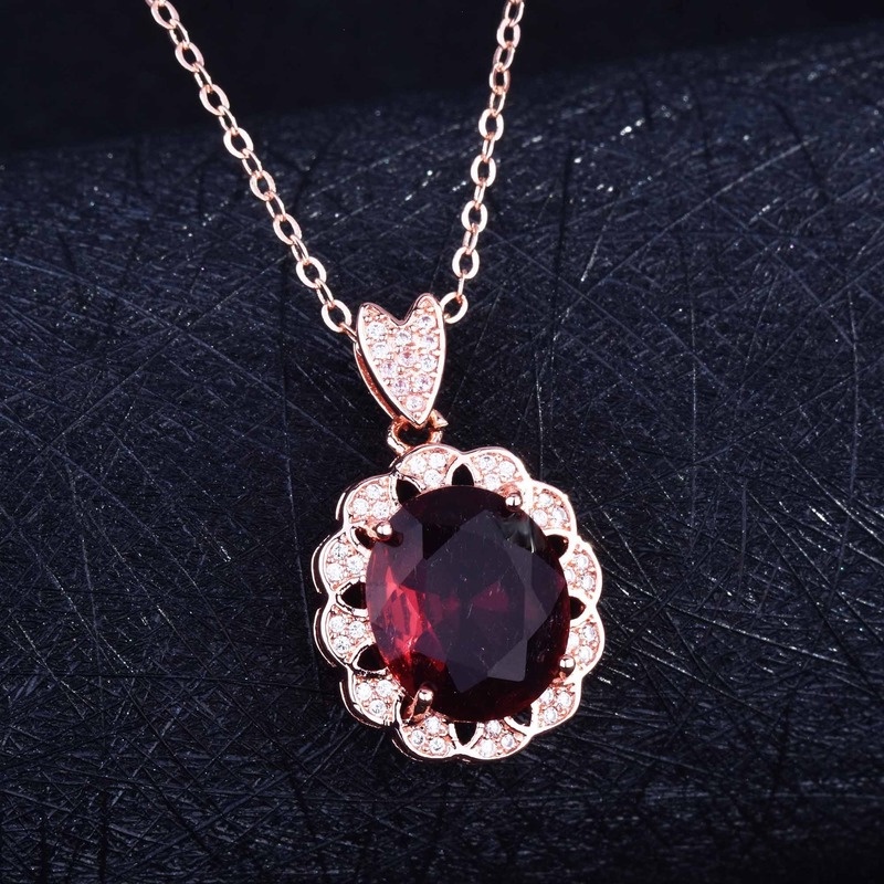 Luxury Fashion Ruby Simple All-Match Necklace