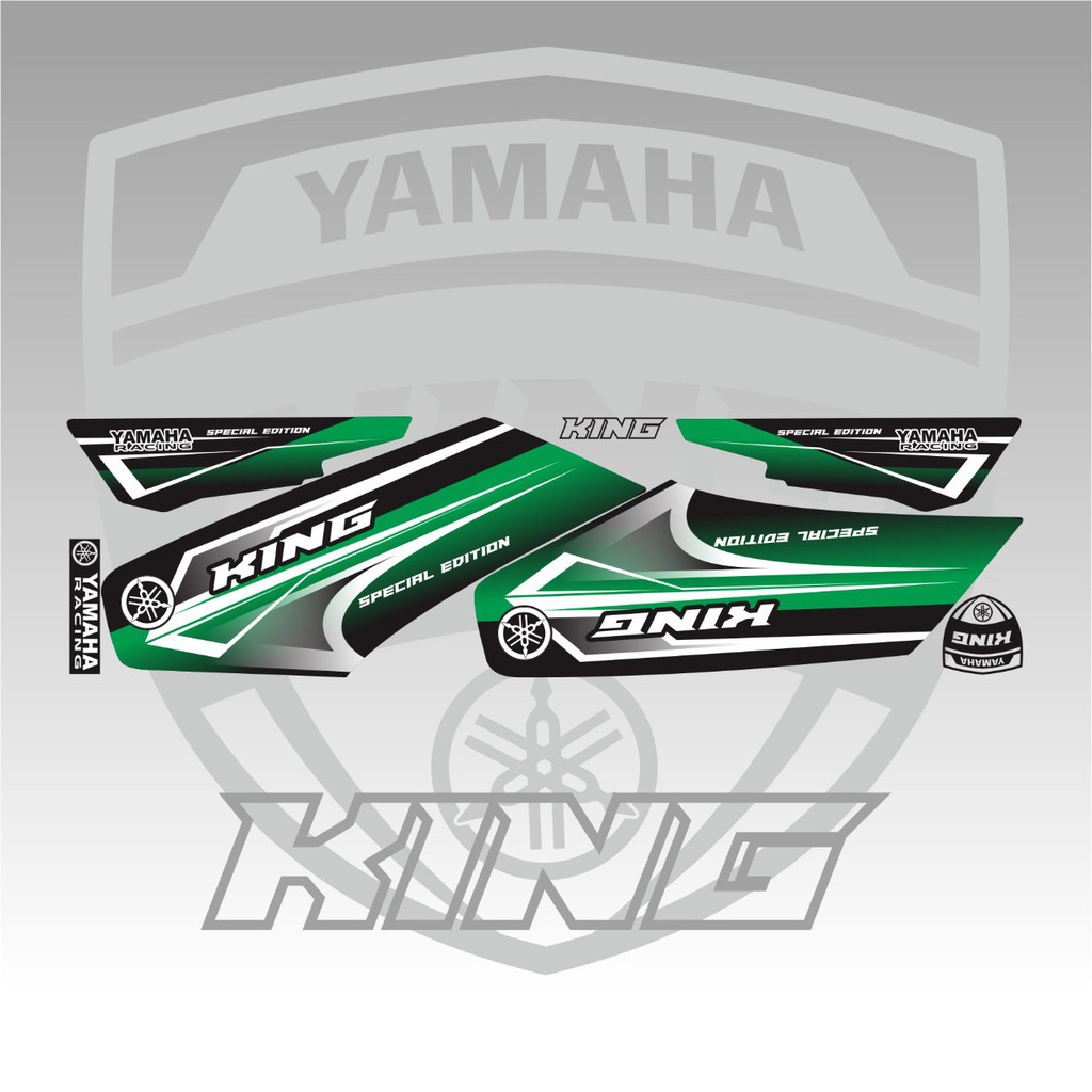 STRIPING VARIASI RX KING VARIASI SIMPLE HIJAU #INDIGO01