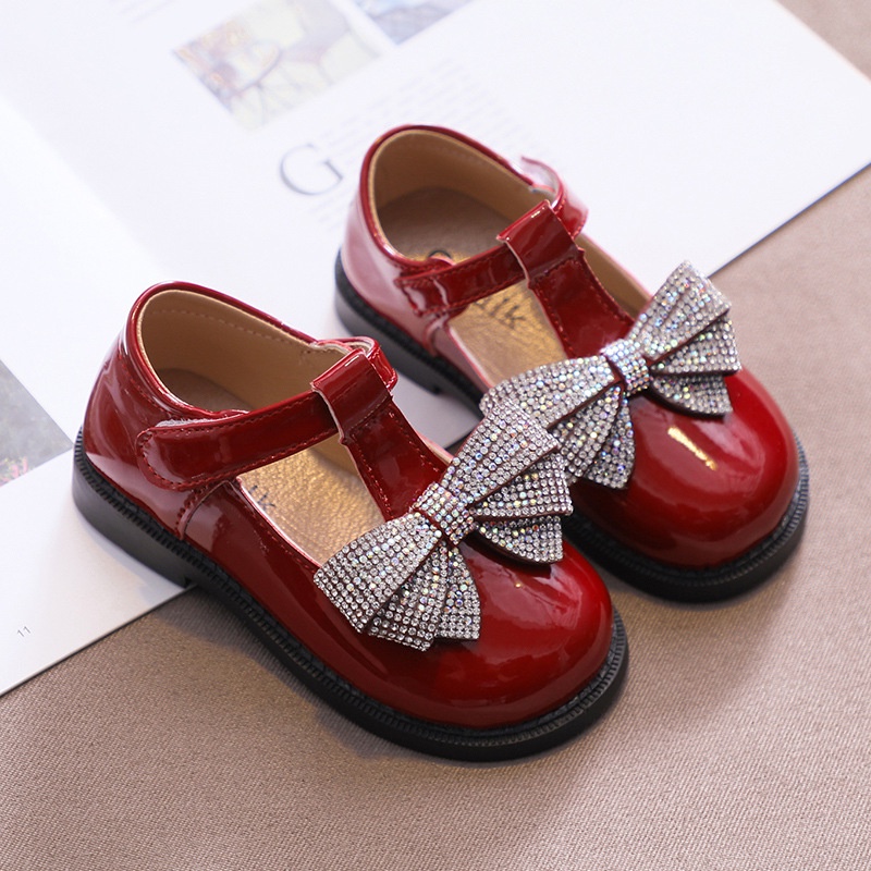 Sepatu Anak Perempuan PU Leather Loafers JANE Import size 21 - 30