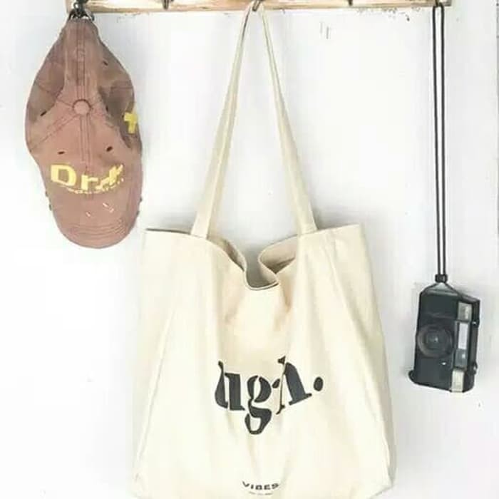tote bag multi bag kanvas broken white UGH.