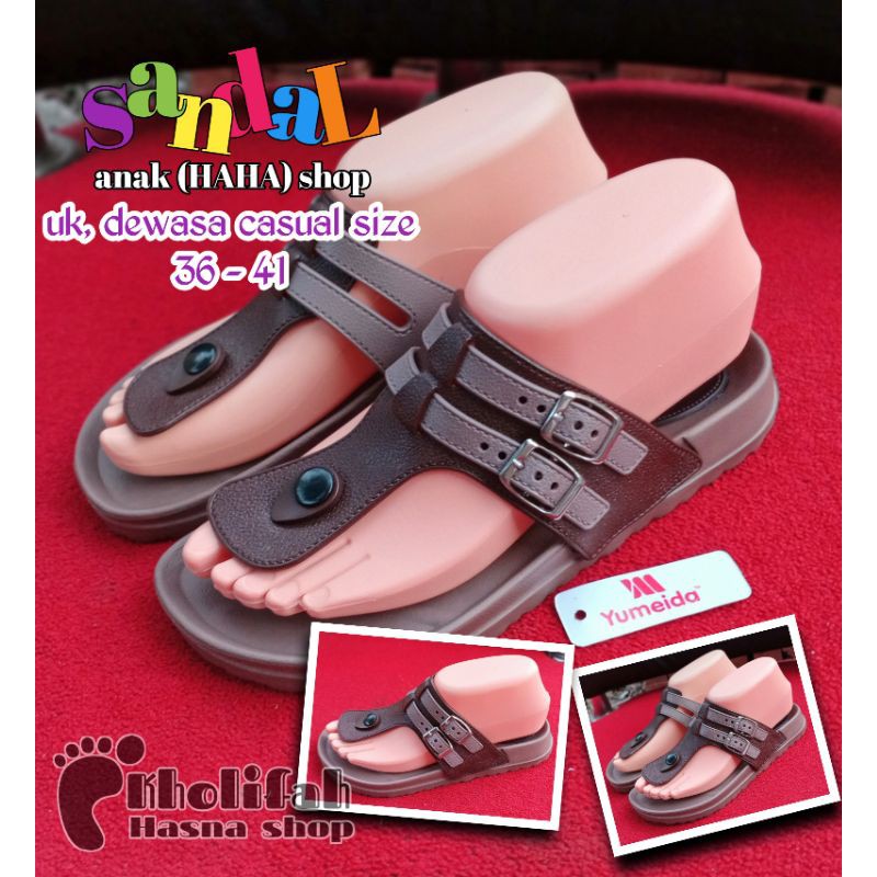 SANDAL JEPIT RESMI UNISEX DEWASA YUMEIDA LD9102L 36 - 41 (6c)