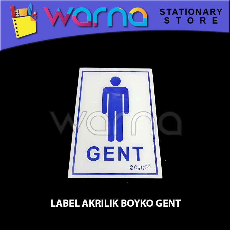 

LABEL AKRILIK BOYKO ACRYLIC GENT