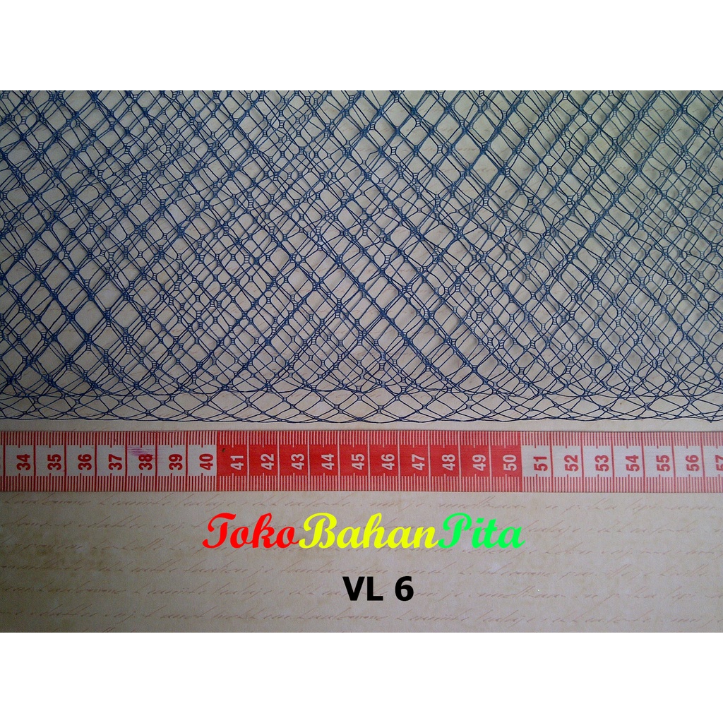 (1 POTONG) VEIL BIRU TUA VL 6 | Bahan Craft | TOKO BAHAN PITA