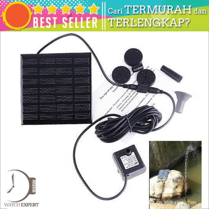 Bisa COD Air Mancur Kolam Tenaga Solar Matahari 7V 1.12W 150L/h - GY-D-001