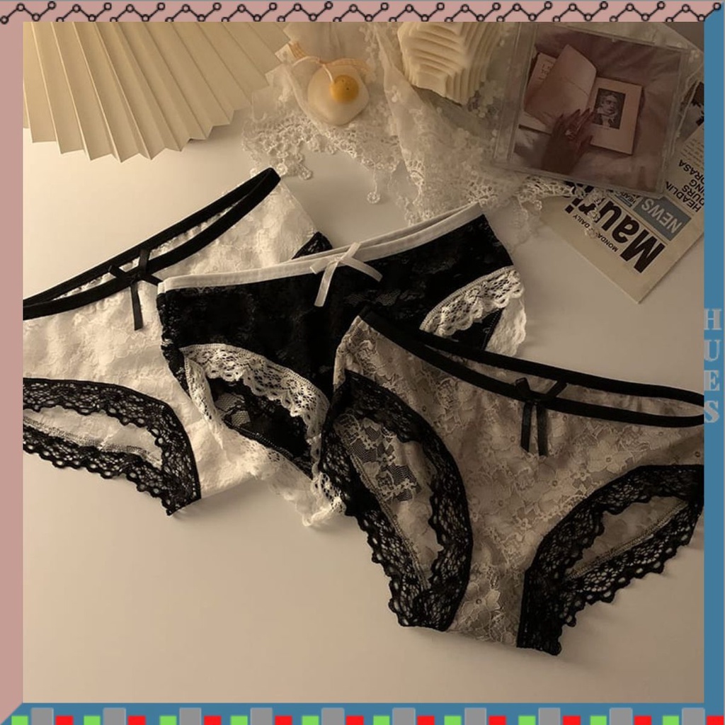 HUES.ID Underwear Wanita Celana Seamless Mid Waist CD WanIta Import 2056