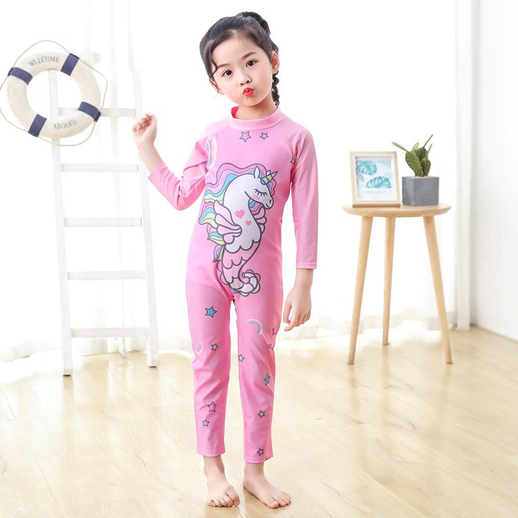 CHUBBI 4 Baju Renang Hijab Anak Laki Perempuan One Piece Panjang