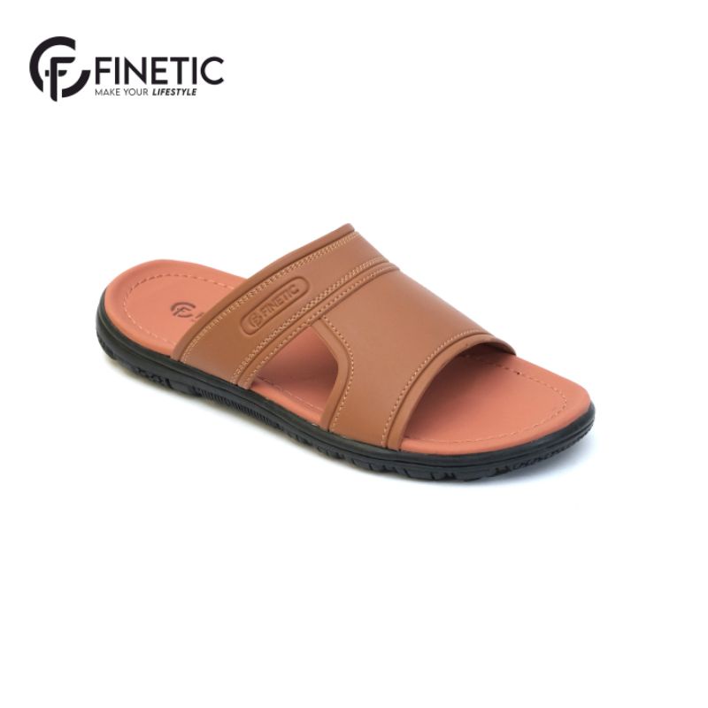 Beli 1 GRATIS 1 Sandal Kulit Finetic Z 10 Model Cowok Sendal Pria Kasual Ukuran 39 Sampai 43