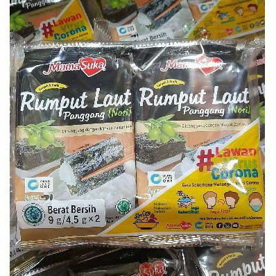 

Mama Suka Rumput Laut Panggang Minyak Zaitun Nori Seaweed Enak Halal MUI