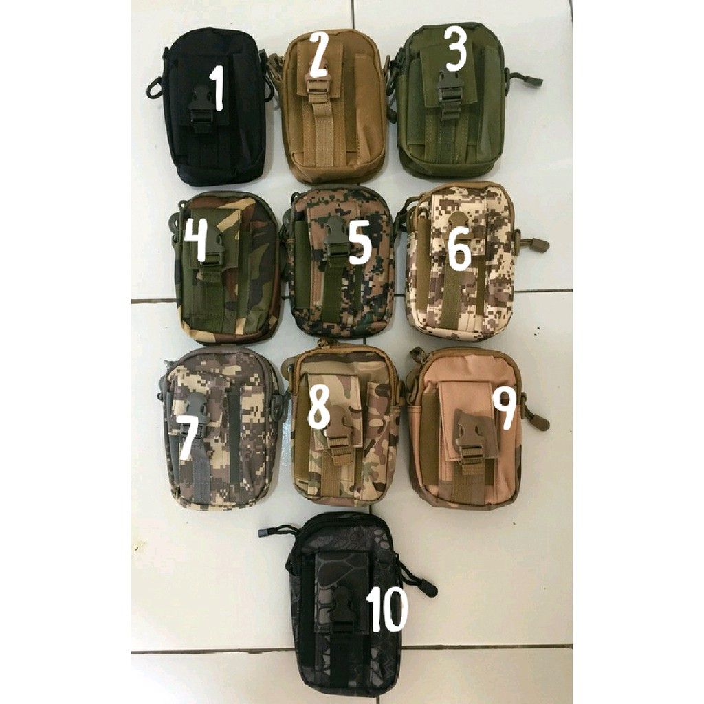 Tas Pinggang Tactical Army Plus Tali Strap Selempang Multifungsi