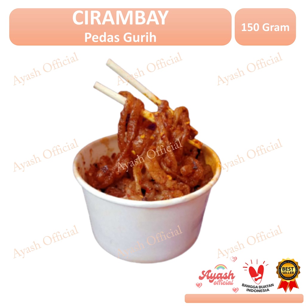 

CIRAMBAY CIMOL CIPAK KOCEAK cireng isi ayam original aneka variasi bumbu rempah enak gurih rasa asin pedas cemilan jajanan khas jawa barat garut tasik ciamis Kemasan POUCH