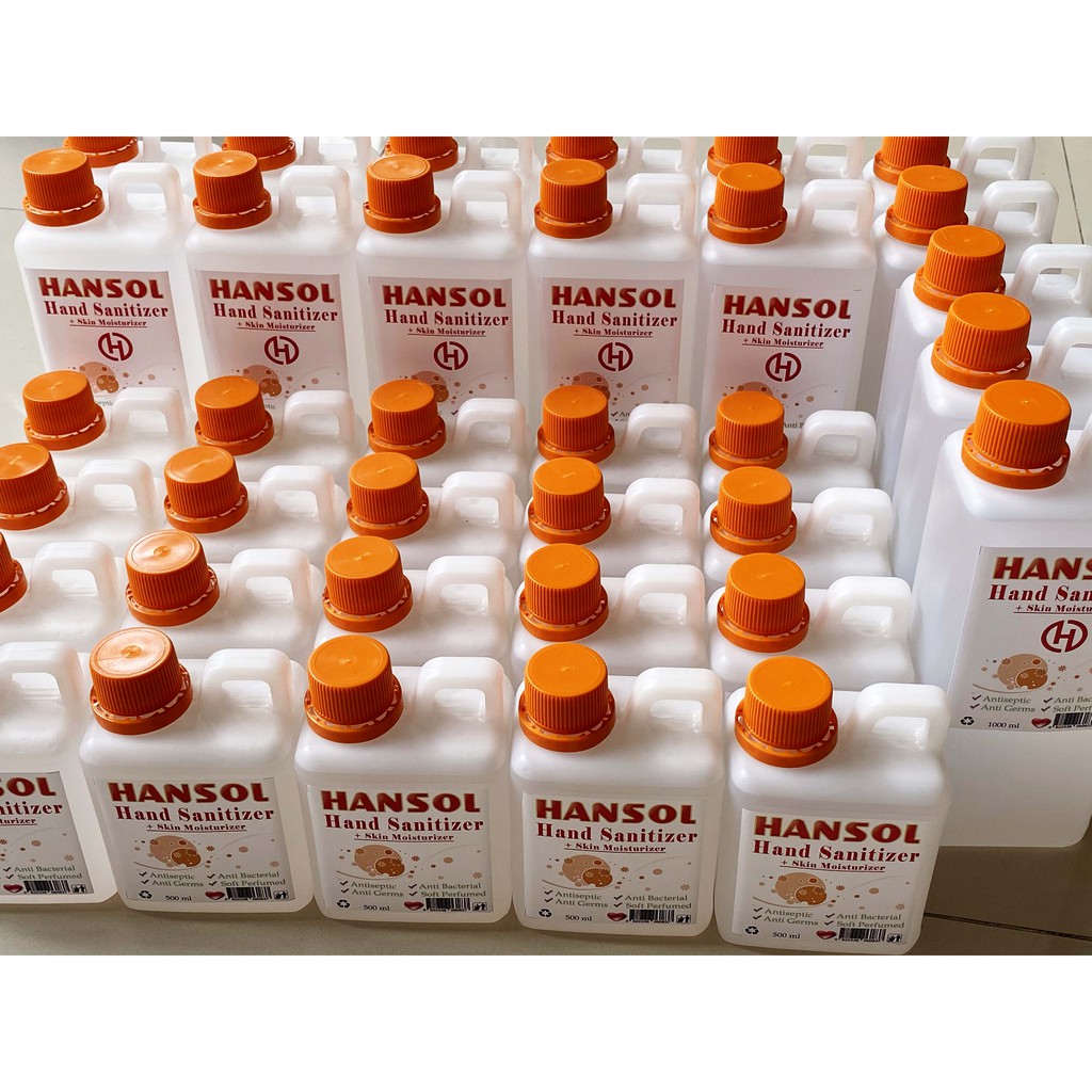 Hand Sanitizer Hansol Cair 1000 ml Sanitiser Antiseptic / anti bakteri / anti kuman