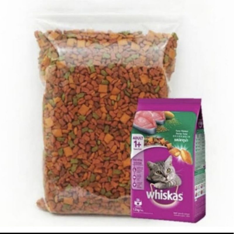 Whiskas cat food - Makanan kucing repack 1kg