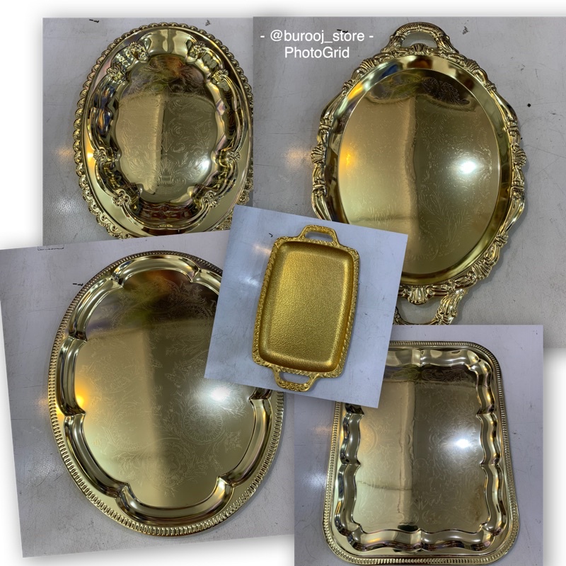 Nampan emas nampan arab nampan ukir talam tatakan baki elegant