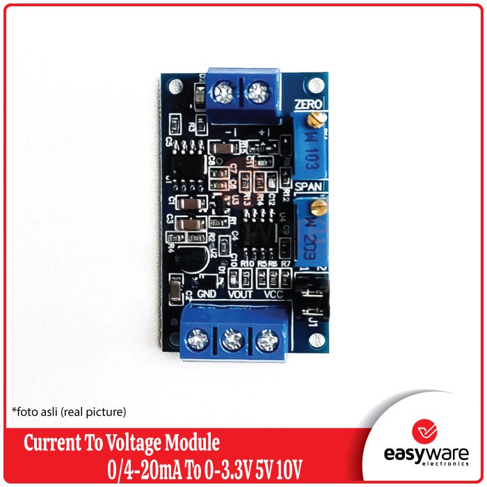 Current to Voltage module 0-20mA 4 -20mA to 0-3.3V0-5V0-10V