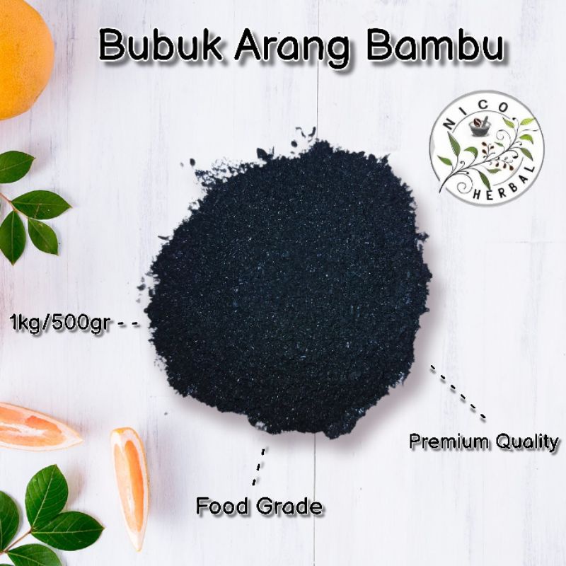 

Bubuk Arang Bambu ( Activated Charcoal) 1kg