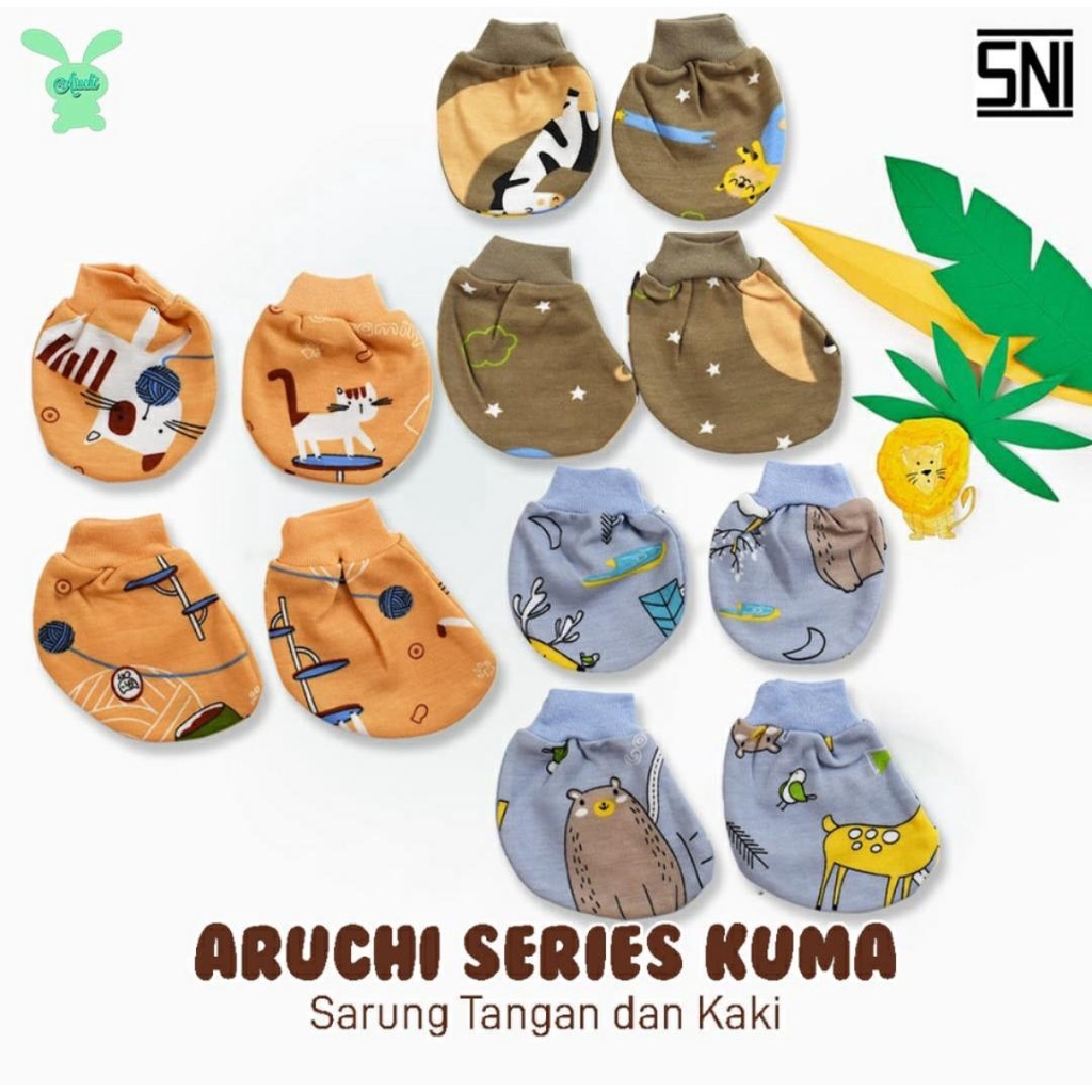 ARUCHI SETELAN BAYI MOTIF KUMA / SETELAN BAYI DAN ANAK