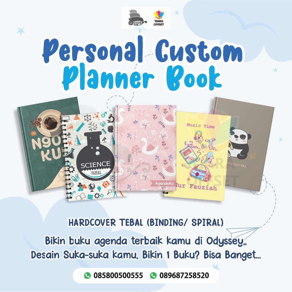 

NOTEBOOK Hardcover A5 FREE CUSTOM DESAIN COVER & ISI