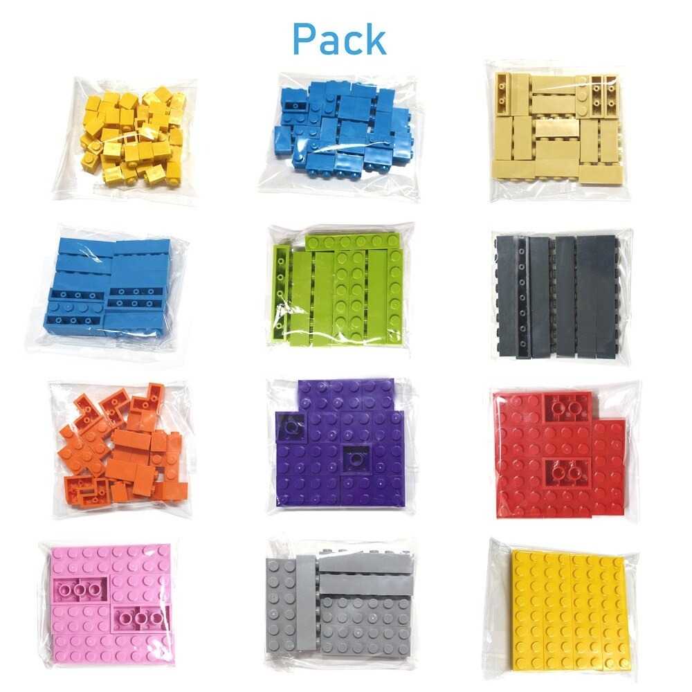 GIJ - ZKZC Mainan Anak DIY Building Blocks Toy 2x4 dots 40PCS