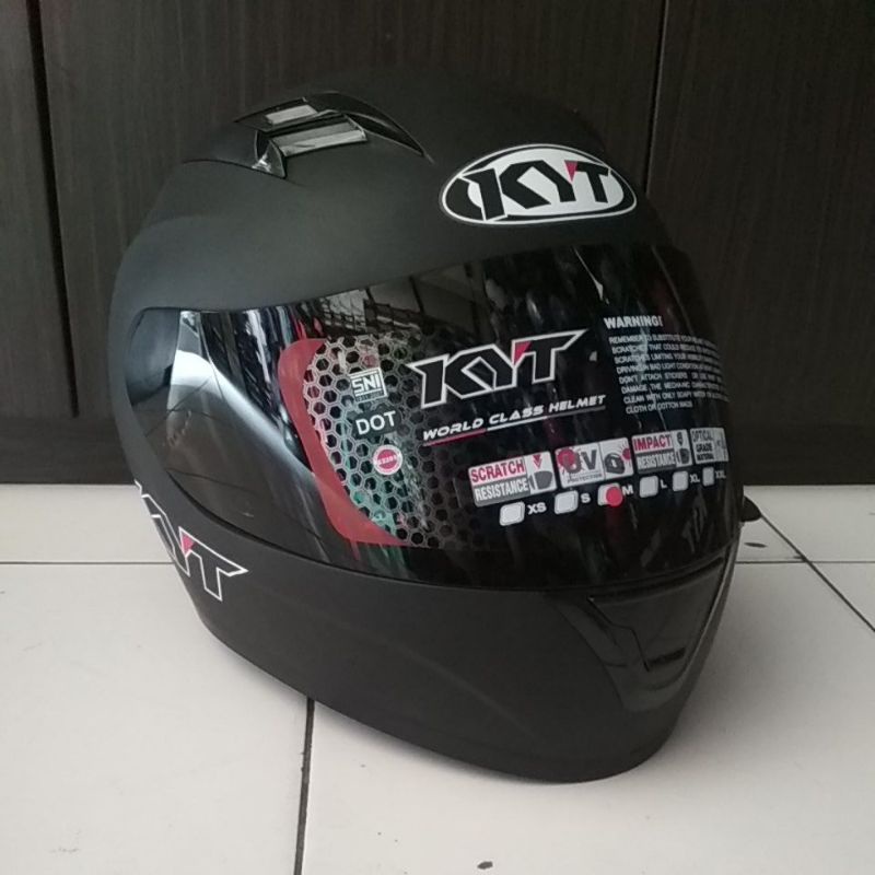KYT R10 SOLID BLACK DOFF