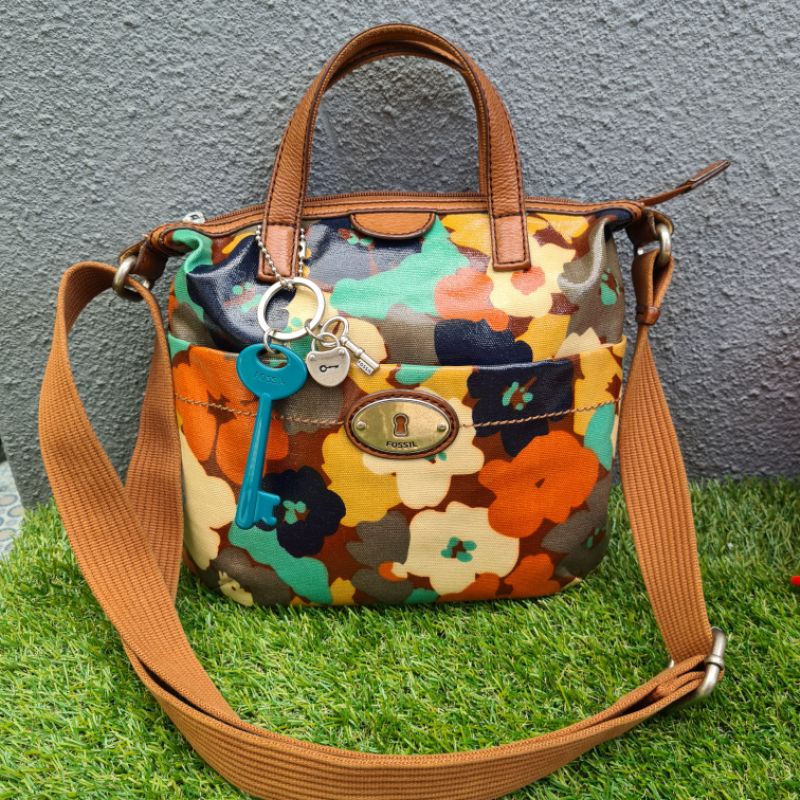Fossil Keyper satchel Preloved Original authentic