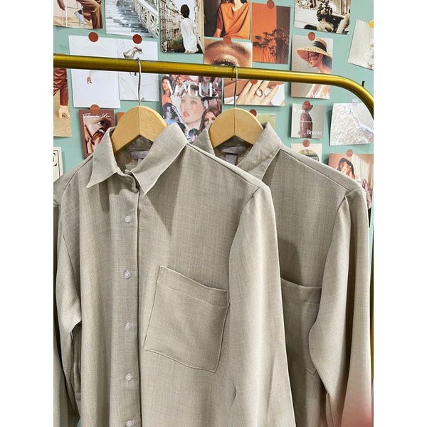 Hm tunic linen longsleeved blouse