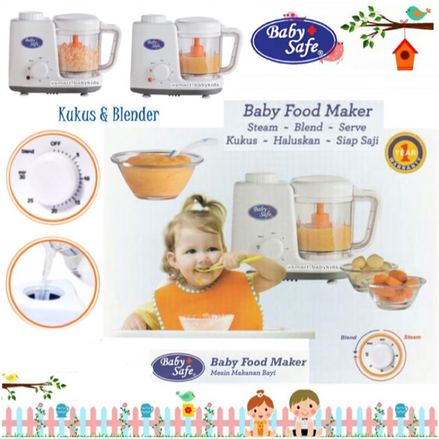 Jual BABY SAFE FOOD MAKER ( KUKUS + STEAM + BLENDER ) Indonesia