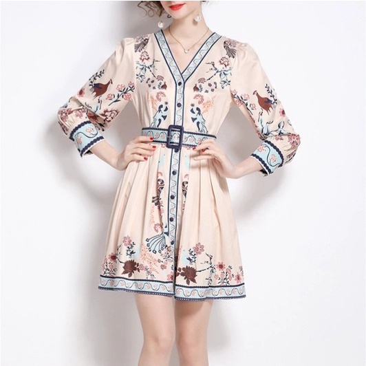 Annabeth Tunik Mini Dress Korea Import Bangkok Three M Gamis Muslim Korean Style Lebaran Terbaru Mur