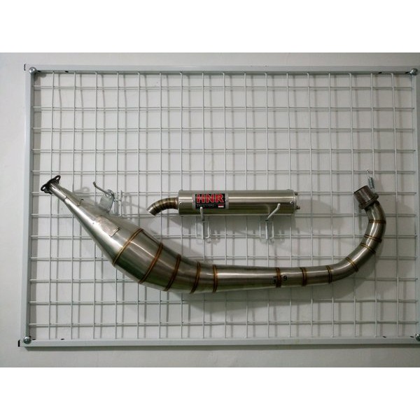 Knalpot Racing Samping Stainless Satria 2 tak by HNR Product
