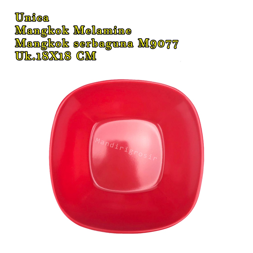 Unica * Mangkok Melamine * Mangkok serbaguna * M9077 * Uk.18X18 CM