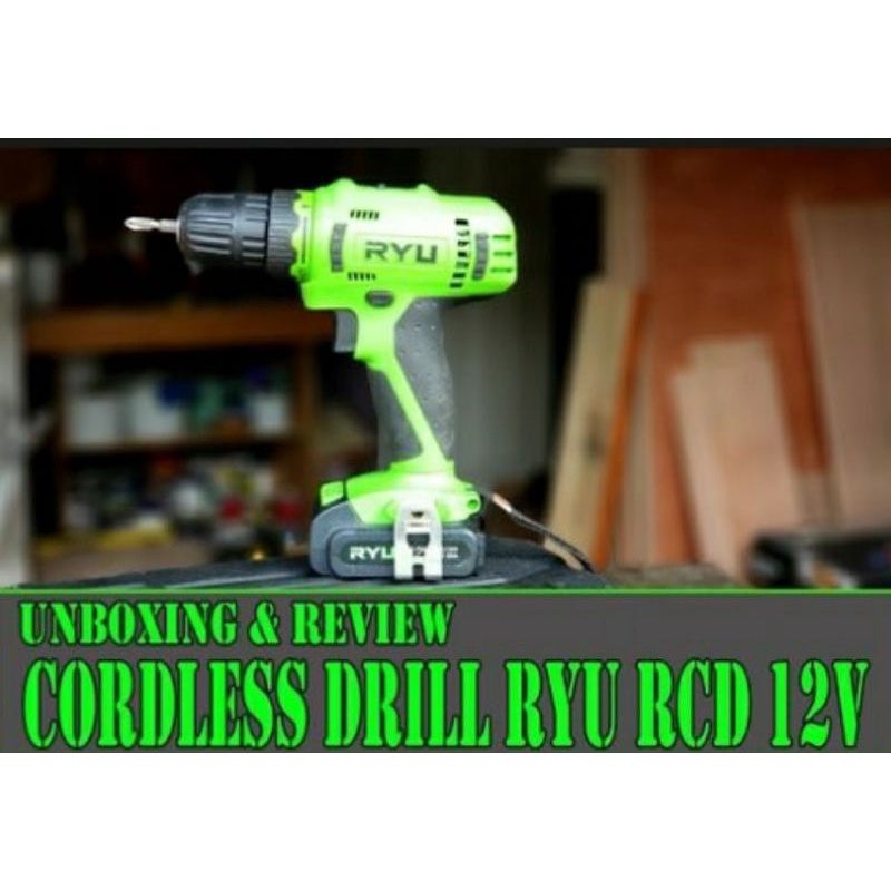 Bor cordless RYU RCD 12V Bor batrei ryu fulset koper