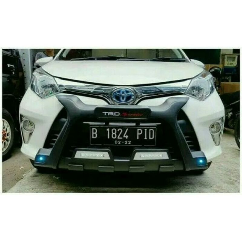 Tanduk bemper depan TRD Sportivo luxury calya Sigra led