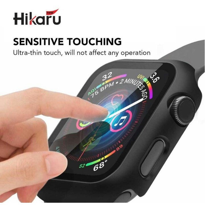 HIKARU case APPLE WATCH SERI 6 / 5 / 4 (40mm / 44mm) / SERI 3 / 2 (38mm / 42mm) CASE dan ANTI GORES