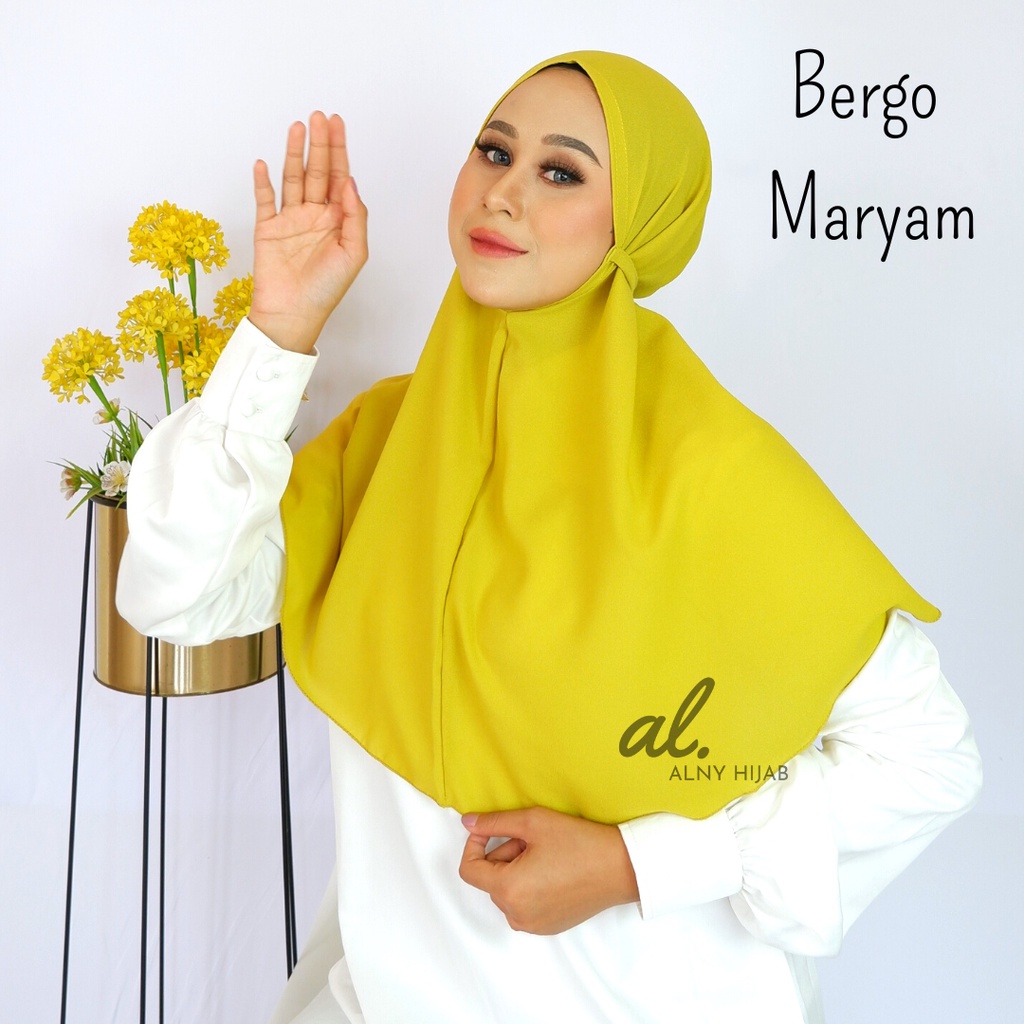 Jilbab Instan Bergo maryam premium diamond / Hijab Instan bergo maryam tali nonpet