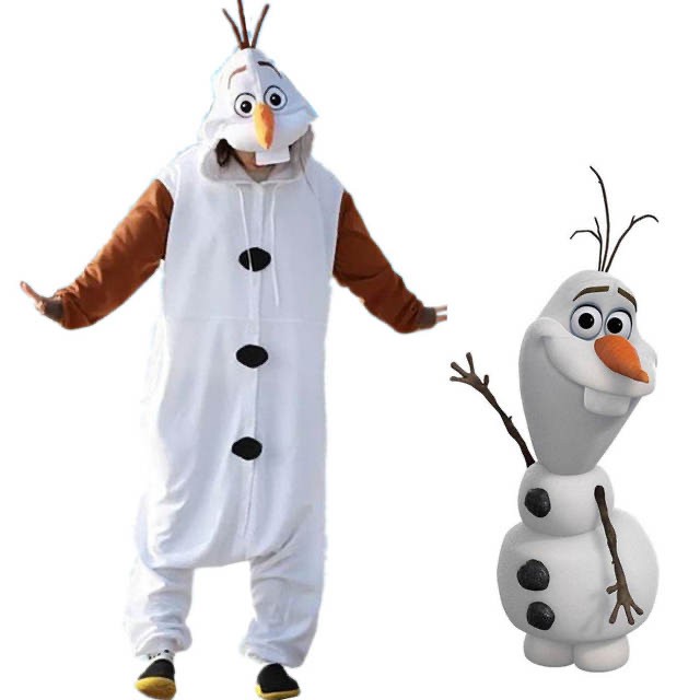 KOSTUM ONESIE OLAF FROZEN BAJU TIDUR PIYAMA KIGURUMI